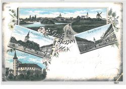 Postkarte "Gruss aus Jessen" von 1901